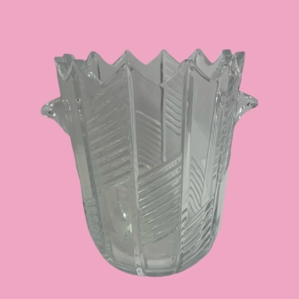 Bohemia VNTG Crystal Ice Bucket Czech Republic